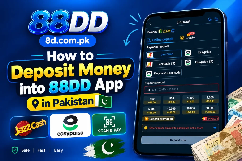 How to deposit money into 88DD