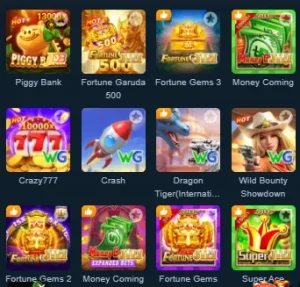 Wide variety of games